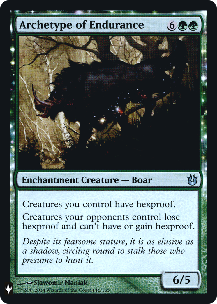 Archetype of Endurance (LIST-116)  Foil - The List: (enchantment)
