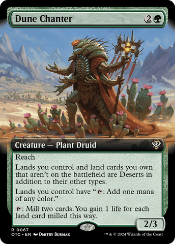 Dune Chanter (Extended Art) (OTC-067)  - Outlaws of Thunder Junction Commander: (Extended Art)
