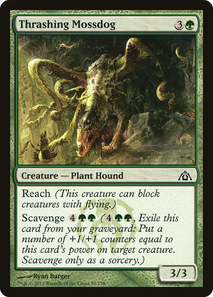 Thrashing Mossdog (DGM-050)  - Dragon's Maze