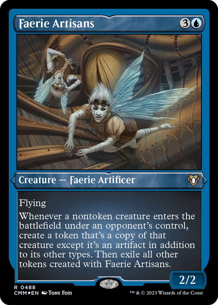 Faerie Artisans (CMM-488)  Etched Foil - Commander Masters