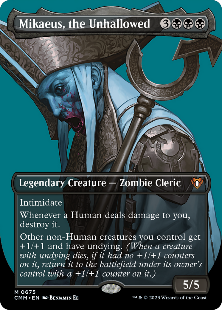 Mikaeus, the Unhallowed (Borderless) (CMM-675)  - Commander Masters