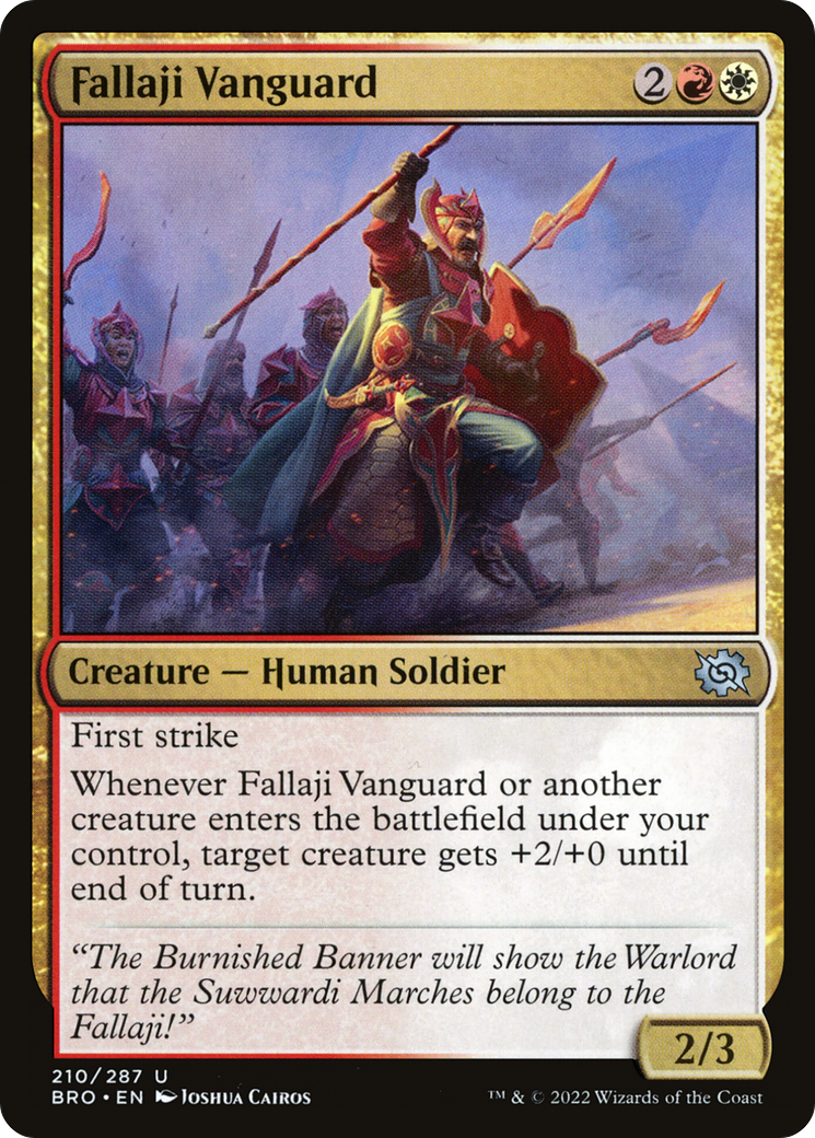 Fallaji Vanguard (BRO-210)  Foil - The Brothers' War