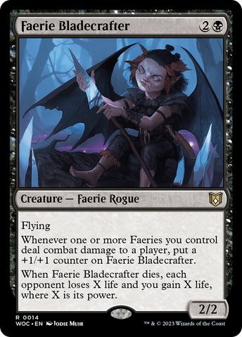 Faerie Bladecrafter (WOC-014)  - Wilds of Eldraine Commander
