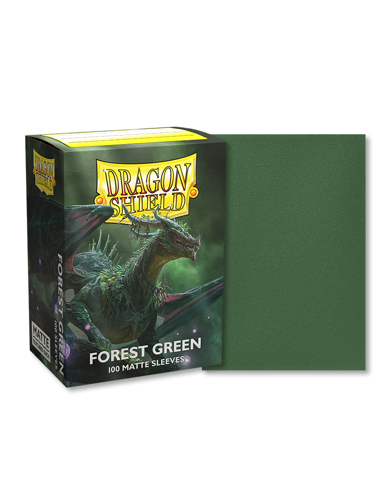 Dragon Shield Standard Size Sleeves Matte Forest Green (100ct)