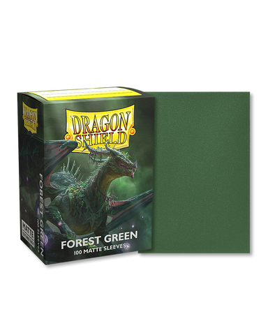 Dragon Shield Standard Size Sleeves Matte Forest Green (100ct)