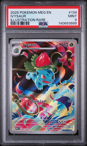 Pokemon Ivysaur Illustration Rare (134/132) [Mega Evolution] PSA 9