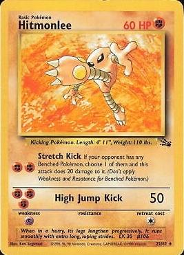 Hitmonlee (22) 022/62  - Unlimited Fossil - Rare