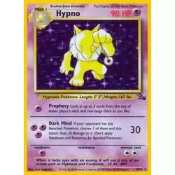 Hypno (8) 008/62  - Unlimited Holofoil Fossil - Holo Rare