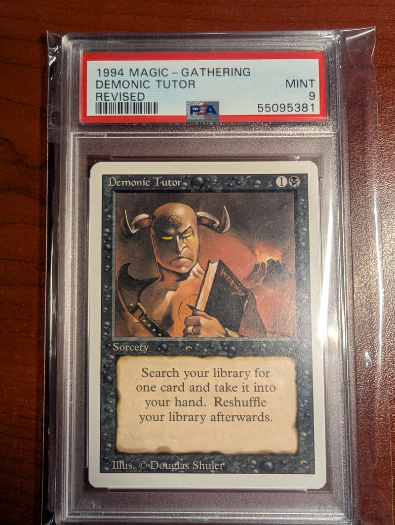 Magic: The Gathering Revised Demonic Tutor PSA 9