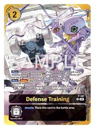 Defense Training (Premium Card Collection -Digimon Training Set-) (P-107) - Digimon Promotion Cards Foil