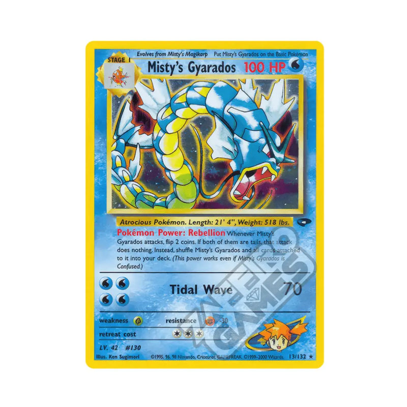 Misty's Gyarados 013/132  - Unlimited Holofoil Gym Challenge - Holo Rare