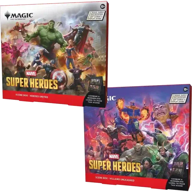 (Pre-Order) MTG Marvel Super Heroes Scene Box, Set of 2, Release Date: June 26, 2026