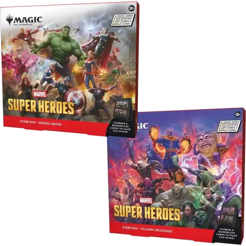 (Pre-Order) MTG Marvel Super Heroes Scene Box, Set of 2, Release Date: June 26, 2026