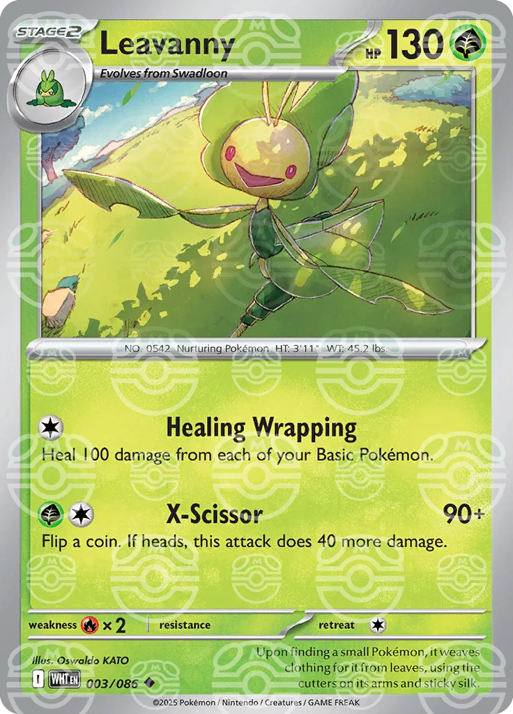 Leavanny (Master Ball Pattern) 003/086  - Holofoil SV White Flare