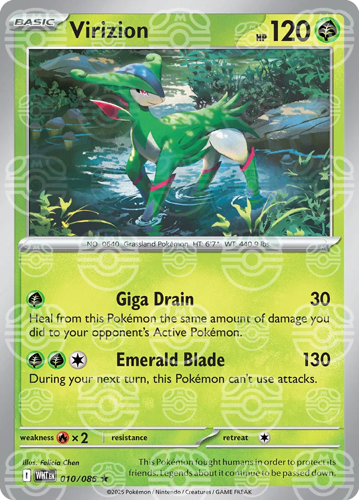 Virizion (Master Ball Pattern) 010/086  - Holofoil SV White Flare