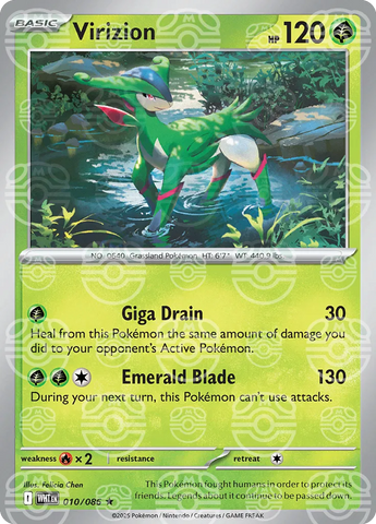 Virizion (Master Ball Pattern) 010/086  - Holofoil SV White Flare