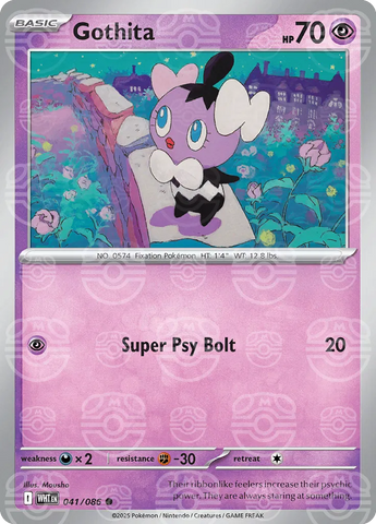 Gothita (Master Ball Pattern) 041/086  - Holofoil SV White Flare