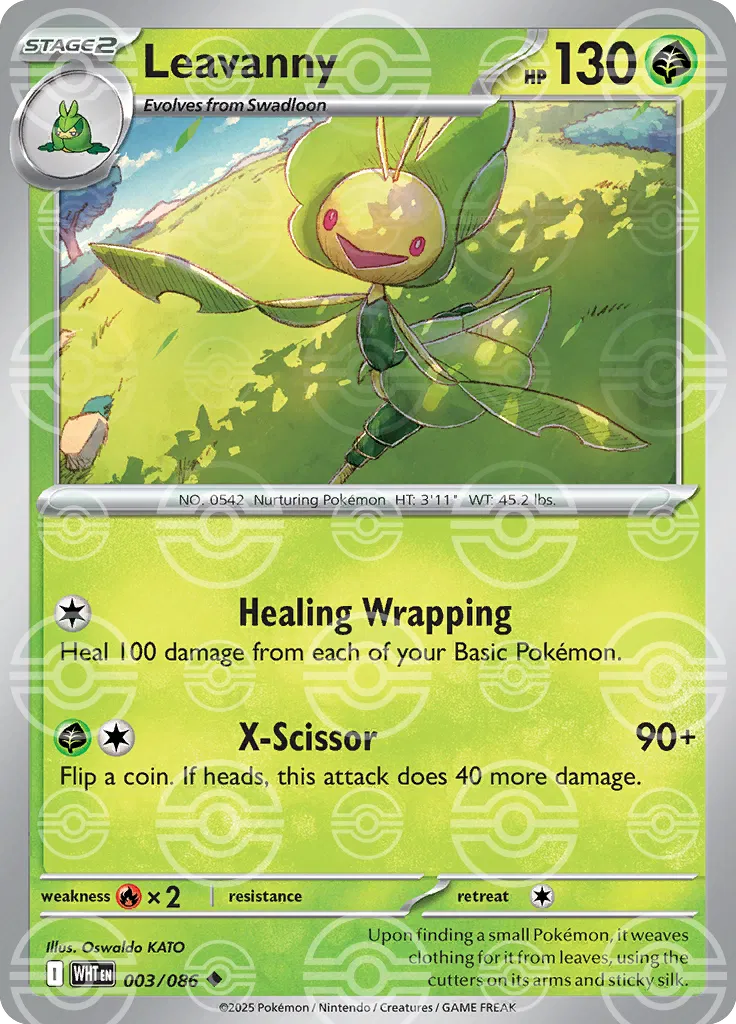 Leavanny (Poke Ball Pattern) 003/086 - Holofoil SV White Flare