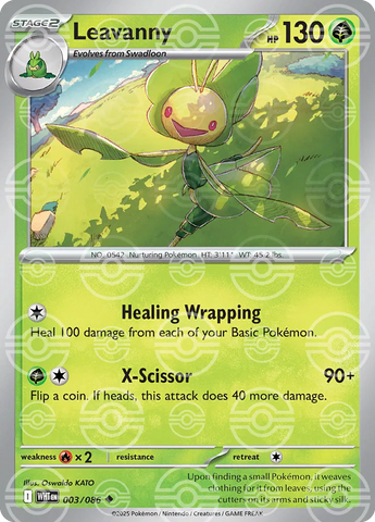 Leavanny (Poke Ball Pattern) 003/086 - Holofoil SV White Flare