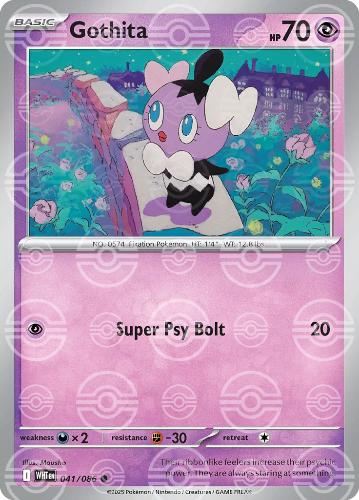 Gothita (Poke Ball Pattern) 041/086 - Holofoil SV White Flare