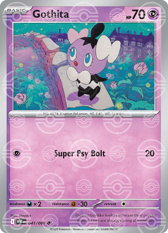 Gothita (Poke Ball Pattern) 041/086 - Holofoil SV White Flare