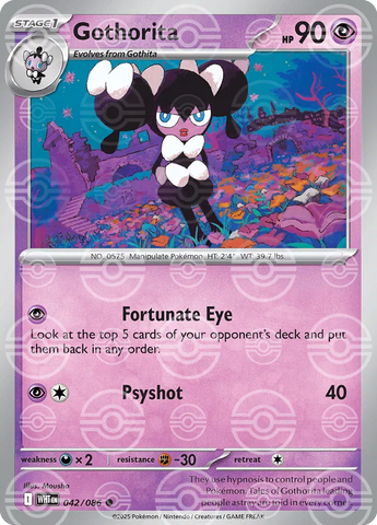 Gothorita (Poke Ball Pattern) 042/086 - Holofoil SV White Flare