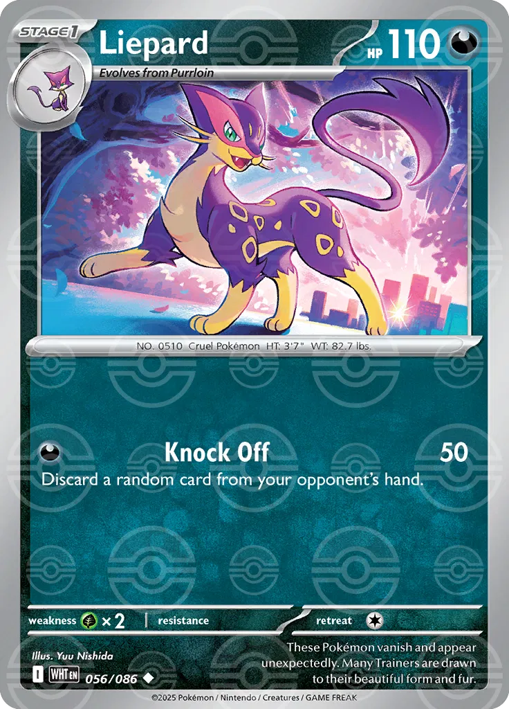 Liepard (Poke Ball Pattern) 056/086  - Holofoil SV White Flare