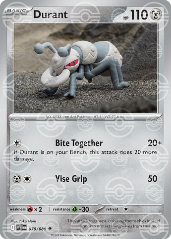Durant (Poke Ball Pattern) 070/086  - Holofoil SV White Flare