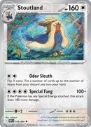 Stoutland (Poke Ball Pattern) 076/086  - Holofoil SV White Flare
