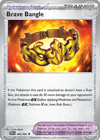 Brave Bangle (Poke Ball Pattern) 080/086  - Holofoil SV White Flare