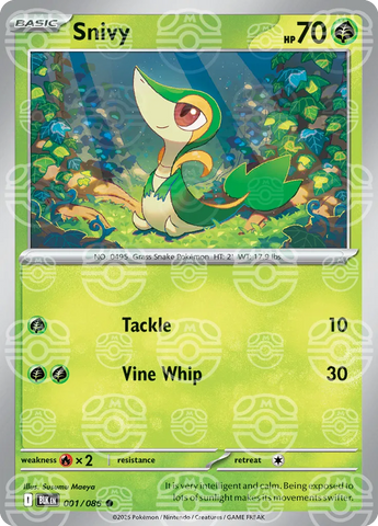 Snivy (Master Ball Pattern) 001/086  - Holofoil SV Black Bolt