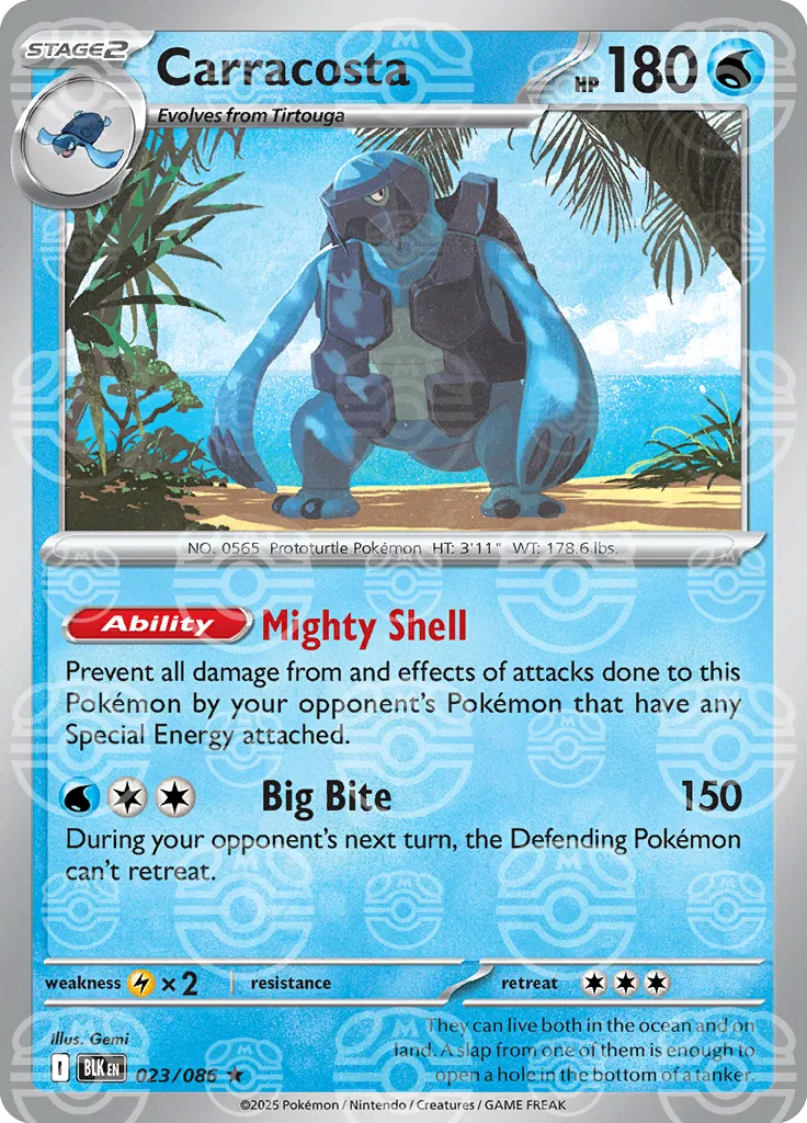Carracosta (Master Ball Pattern) 023/086  - Holofoil SV Black Bolt