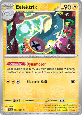 Eelektrik (Master Ball Pattern) 031/086  - Holofoil SV Black Bolt