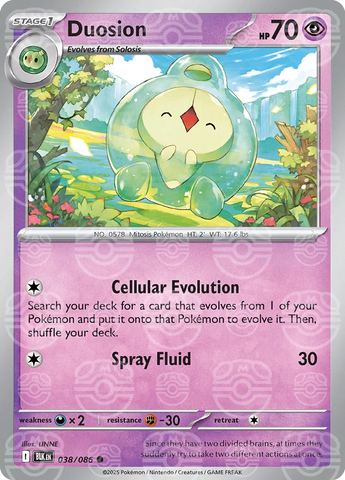 Duosion (Master Ball Pattern) 038/086  - Holofoil SV Black Bolt