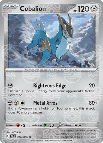 Cobalion (Master Ball Pattern) 066/086  - Holofoil SV Black Bolt
