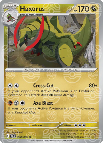 Haxorus (Master Ball Pattern) 070/086  - Holofoil SV Black Bolt