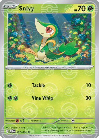 Snivy (Poke Ball Pattern) 001/086  - Holofoil SV Black Bolt