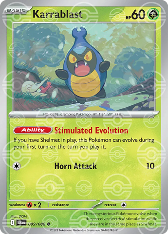 Karrablast (Poke Ball Pattern) 009/086  - Holofoil SV Black Bolt