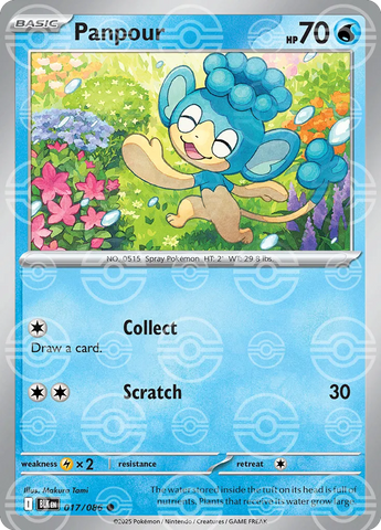Panpour (Poke Ball Pattern) 017/086  - Holofoil SV Black Bolt