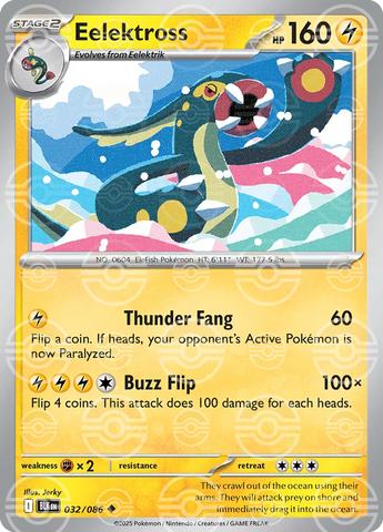 Eelektross (Poke Ball Pattern) 032/086 - Holofoil SV Black Bolt