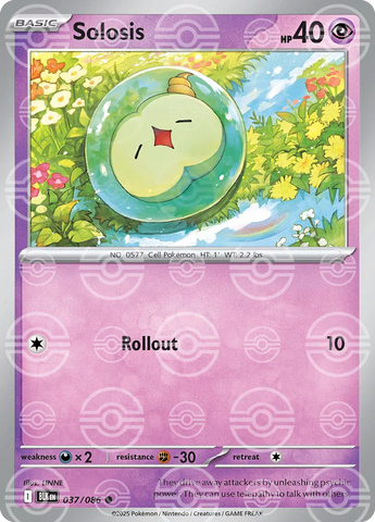 Solosis (Poke Ball Pattern) 037/086 - Holofoil SV Black Bolt
