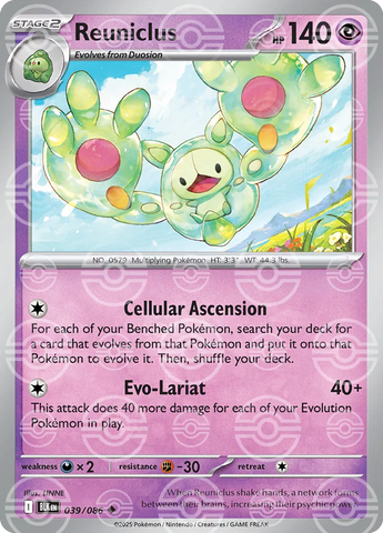 Reuniclus (Poke Ball Pattern) 039/086  - Holofoil SV Black Bolt