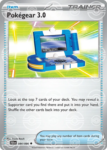 Pokegear 3.0 (Poke Ball Pattern) 084/086  - Holofoil SV Black Bolt