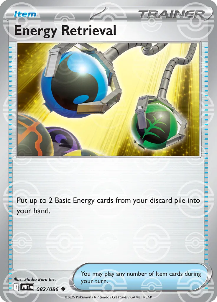 Energy Retrieval (Poke Ball Pattern) 082/086 - Holofoil SV White Flare
