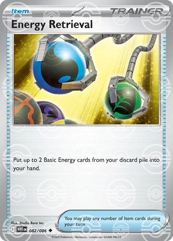 Energy Retrieval (Poke Ball Pattern) 082/086 - Holofoil SV White Flare