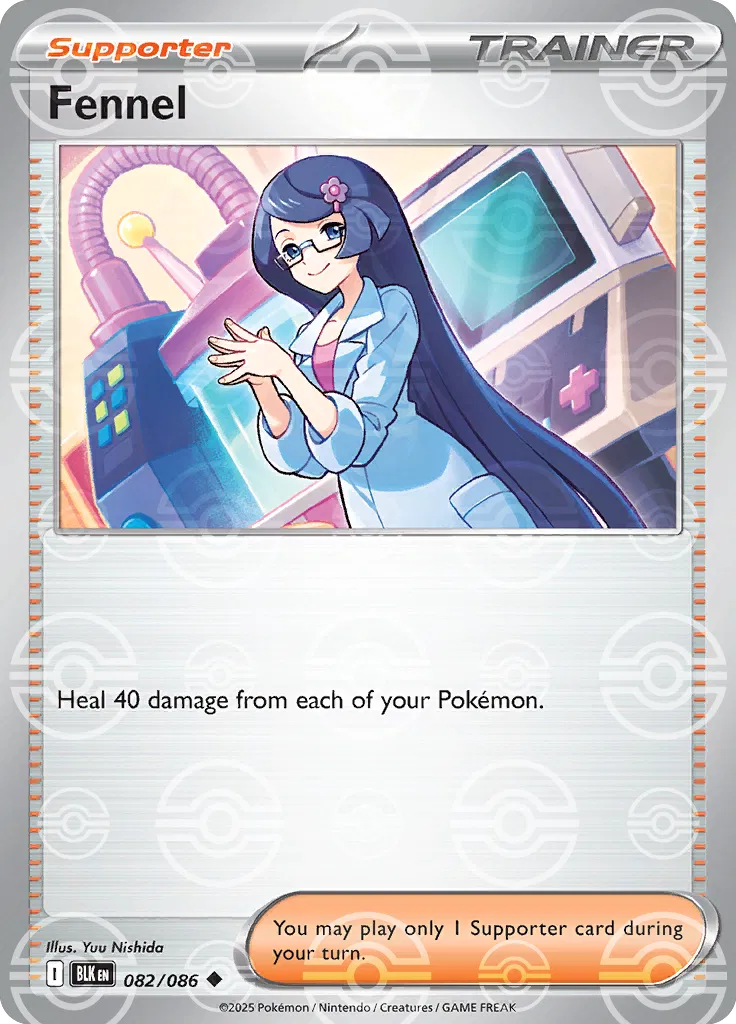 Fennel (Poke Ball Pattern) 082/086  - Holofoil SV Black Bolt