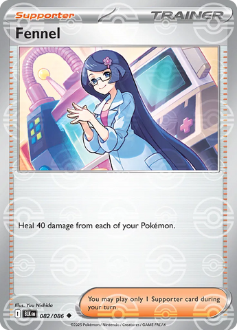 Fennel (Poke Ball Pattern) 082/086  - Holofoil SV Black Bolt