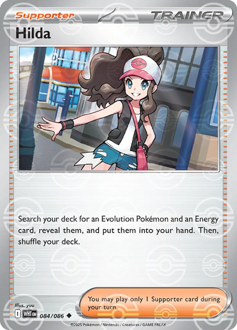 Hilda (Poke Ball Pattern) 084/086  - Holofoil SV White Flare