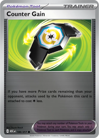 Counter Gain 186/217  - Reverse Holofoil ME Ascended Heroes - Common
