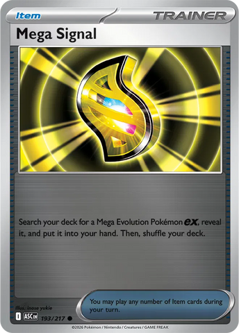 Mega Signal 193/217  - Reverse Holofoil ME Ascended Heroes - Common